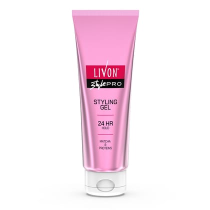 Livon Style Pro Hair Styling Gel for Women and Men | 24-Hour Hold | With Matcha and Proteins | All Hair Types | 100 ml Livon Style Pro Hair Styling Gel for Women and Men | 24-Hour Hold | With Matcha and Proteins | All Hair Types | 100 ml - Clear / 100 ml