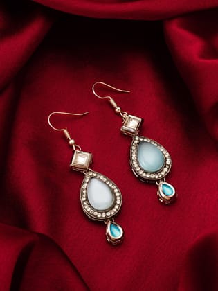 Morison Golden Button Earrings Timeless and Elegant