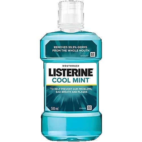 Listerine Mouthwash Liquid - Cool Mint, 250 ml Bottle