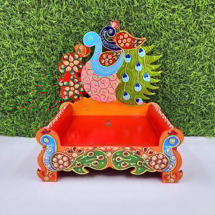 fancy singhasan for laddu gopal ji , wooden material-5 inch