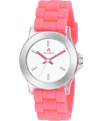 Aglance - Pink Silicon Analog Womens Watch