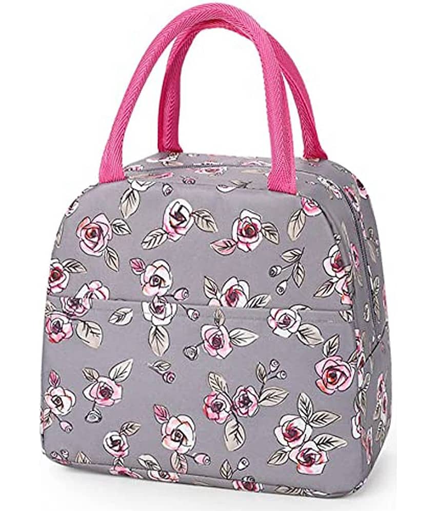 House Of Quirk - Grey Polyester Lunch Bag