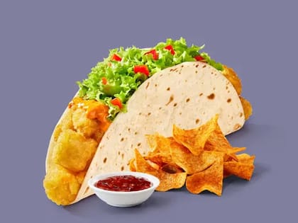 Crispy Potato Taco + Nachos & Salsa