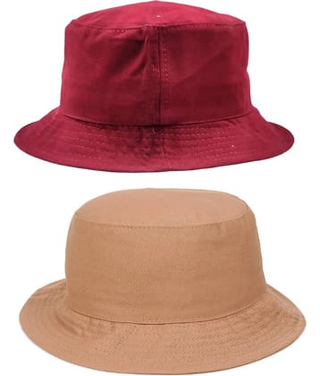 Zacharias - Multi Color Cotton Men's Hat ( Pack of 2 )