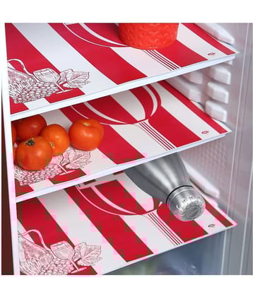 E-Retailer - Multicolor PVC Fridge  Mats (Pack of 3)