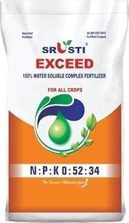 Exceed (00-52-34)100% Water Soluble Complex Fertilizer for All Crops 1*5KG
