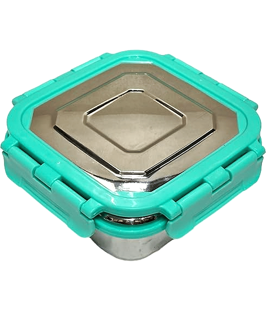 Dynore Click Lock Tiffin Stainless Steel Lunch Box 1 - Container ( Pack of 1 )