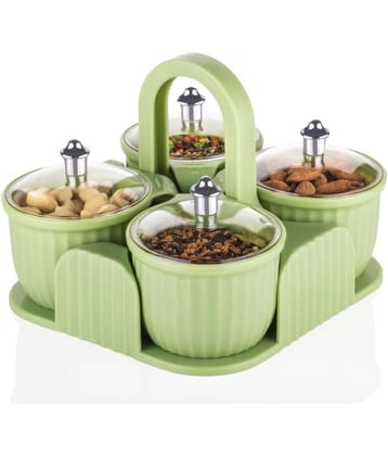 iview kitchenware Plastic Green Pickle Container ( Set of 1 )