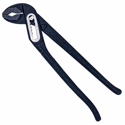 Eastman 10/25mm With Sleeve Water Pump Pliers - Alloy Steel, Box-Joint Type Design, Self-Locking, 7 Adjustment Positions, Black Powder Coating Jaws Tools (E-2030A & D)