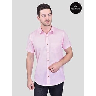 PrintCultr PLUS Plus Size Men Regular Fit Self Design Spread Collar Casual Shirt