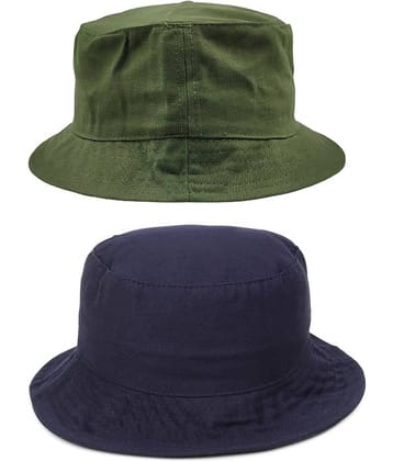 Zacharias - Multi Color Cotton Men's Hat ( Pack of 2 )