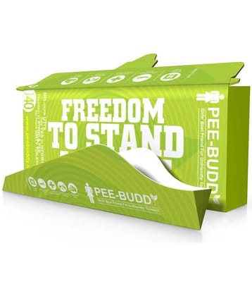 PEE BUDDY 40 Funnels Disposable Female Urination Device for Women | Portable, Leak-proof Stand and Pee Funnels for Women, Girls