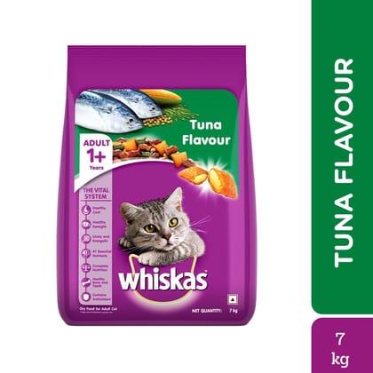 Whiskas Tuna Flavour Adult (1+ Years) Dry Cat Food 7kg