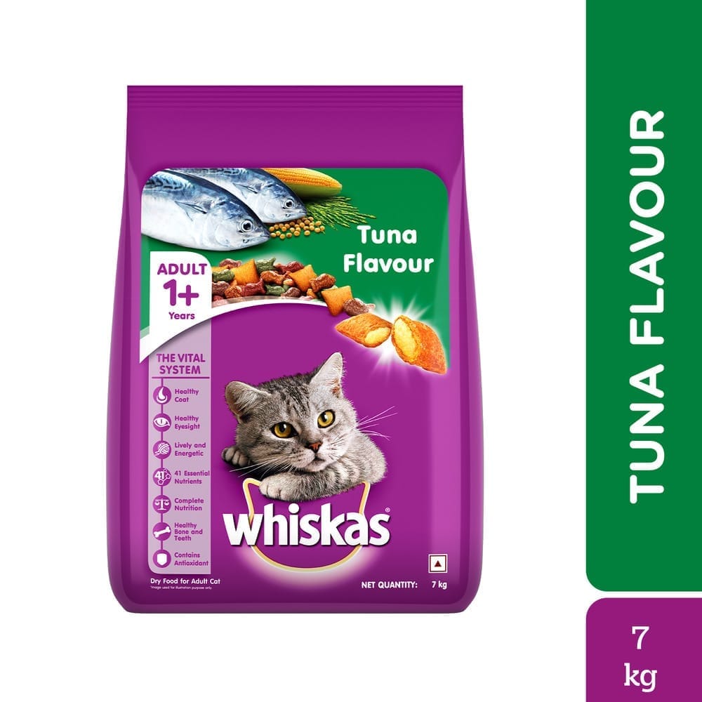 Whiskas Tuna Flavour Adult (1+ Years) Dry Cat Food 7kg