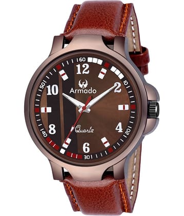 Armado - Brown Leather Analog Men's Watch