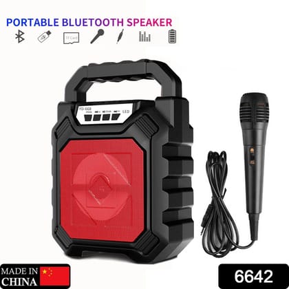 Wireless Bluetooth Portable Boom Box Subwoofer Support Mic Input Outdoor Speaker 5 W Bluetooth Speaker