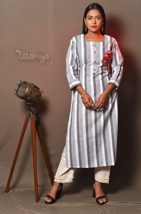 Handloom cotton Tunic-L-40