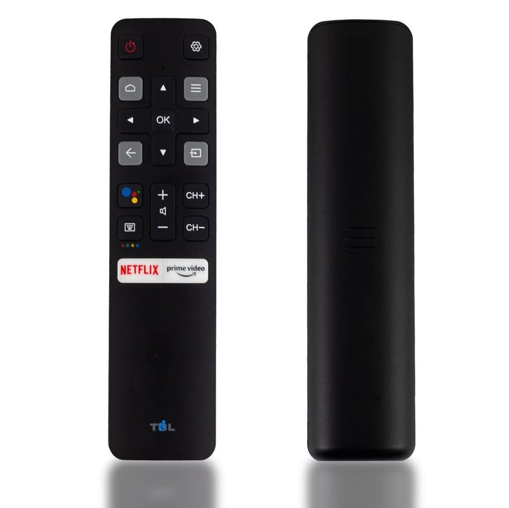 Original Voice Remote for TCL Android TV Replacement for TCL -Android-Tv-Remote,New Upgraded Rc802V for TCL Smart Tvs with Voice Function,with Net.Flix,You.Tube Buttons - Black Original Voice Remote for TCL Android TV Replacement for TCL -Android-Tv-Remo