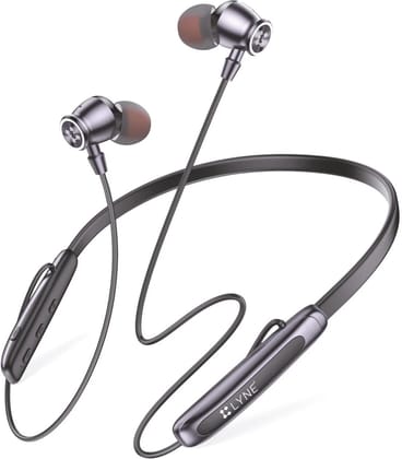 LYNE Rover 28 Anc 100 Hours Music Time Bluetooth Gaming  (Black, In The Ear)