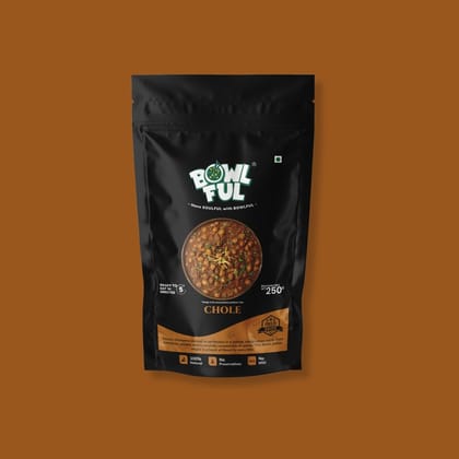 Bowlful Chole - 70g Net, Tangy Spiced Chickpeas Curry, North Indian Delight