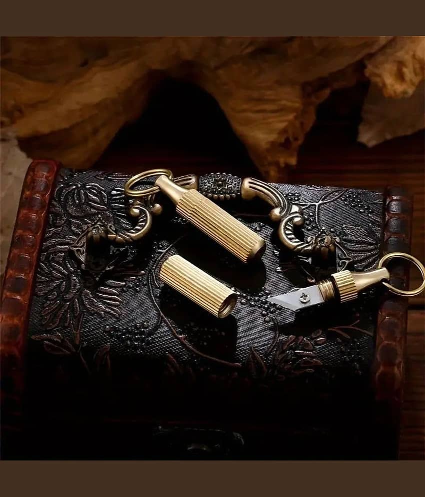 BAWALY Gold Men's Regular Keychain ( Pack of 1 )