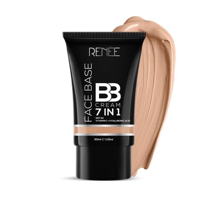 RENEE Face Base Bb Cream 7 in 1 With Spf 30 Pa+++cinnamon 30ml| Enriched With Hyaluronic Acid & Vitamin C| Hydrates, Nourishes & Smoothens Skin RENEE Face Base Bb Cream 7 in 1 With Spf 30 Pa+++cinnamon 30ml| Enriched With Hyaluronic Acid & Vitamin C| Hyd