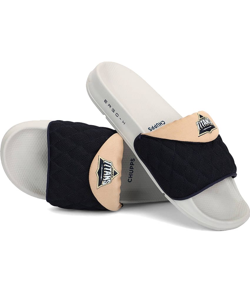 CHUPPS Navy Men's Slide Flip Flop