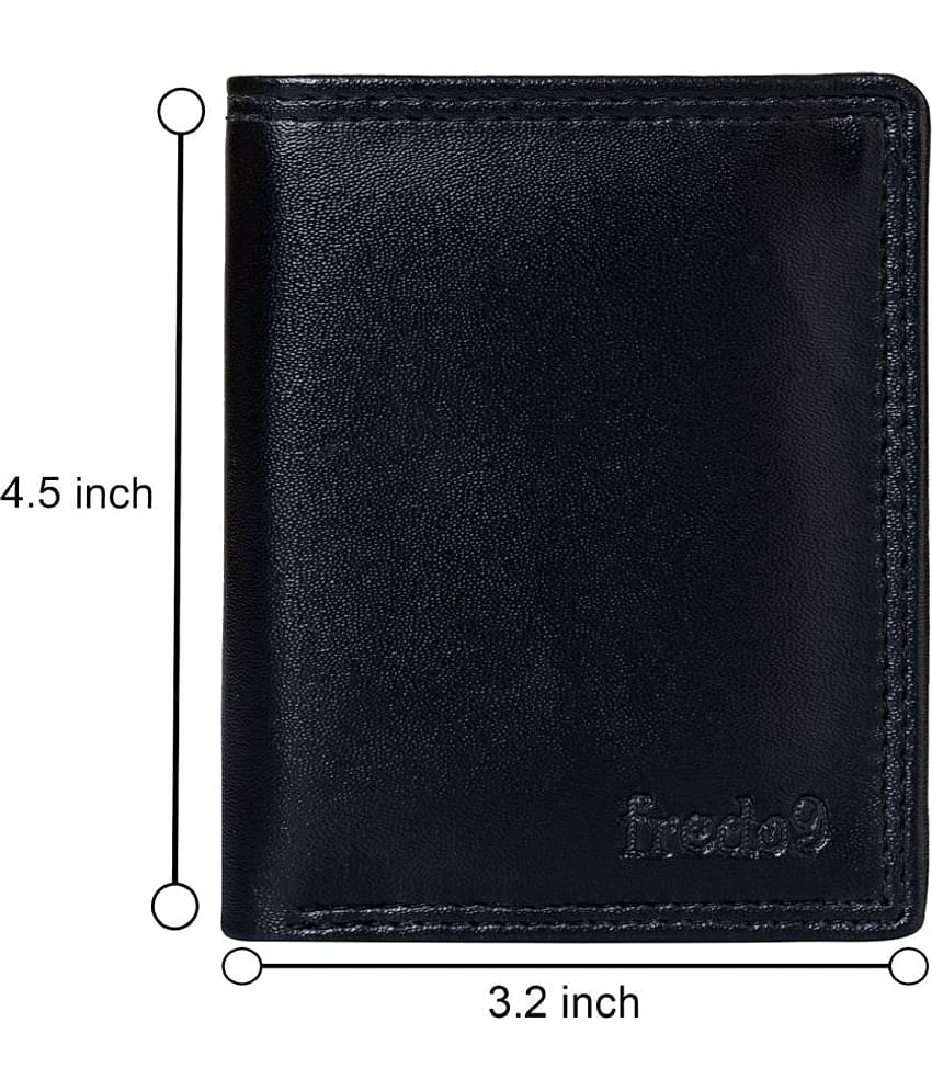 HIDEFLIX Black PU Men's Regular Wallet ( Pack of 1 )