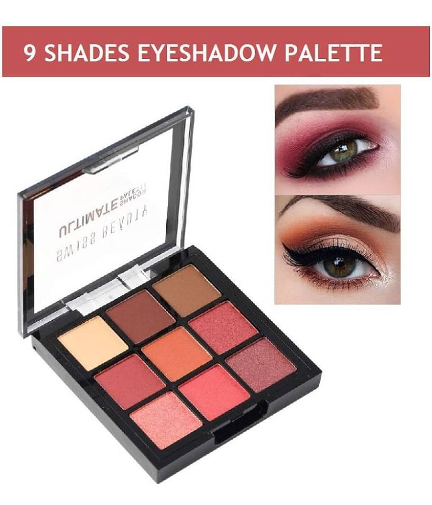Swiss Beauty Ultimate 9 Color Eyeshadow Palette (Shade-1), 6gm