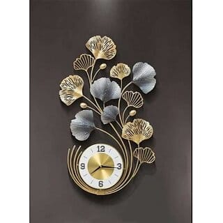 Amhomedecor Analog 81.3 cm X 20 cm Wall Clock (Multicolor, With Glass, Standard)