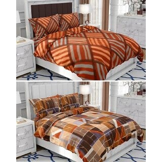 BEDZY Polar Fleece Winter Warm Double Bedsheet | Set of 2 Bedsheets