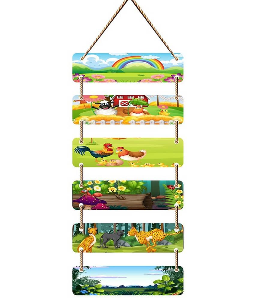 Saf Wood Wall Sculpture Multi - Pack of 1