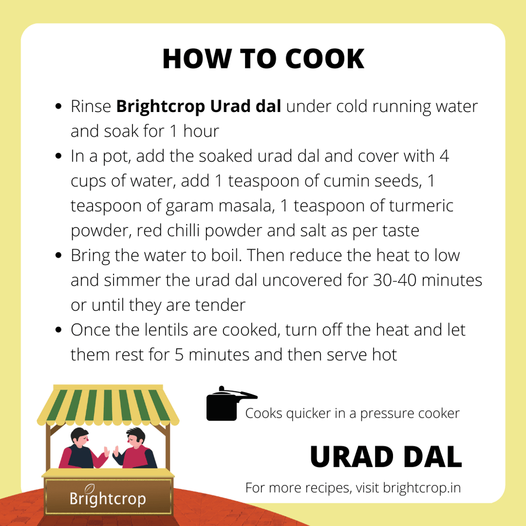 Black Gram | Urad Dal Whole (Washed) (1Kg Pack)