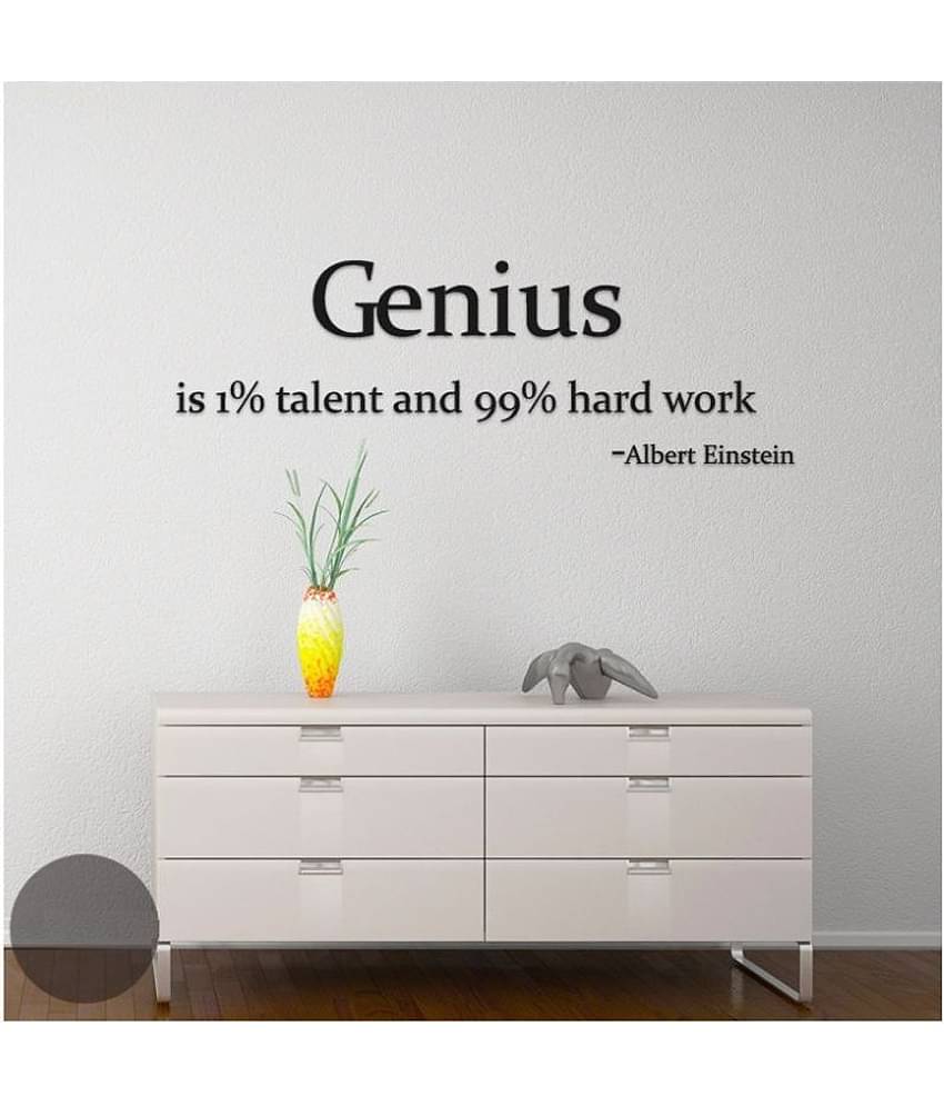 Asmi Collection Albert Einstein Motivational Quotes Wall Sticker ( 30 x 90 cms )