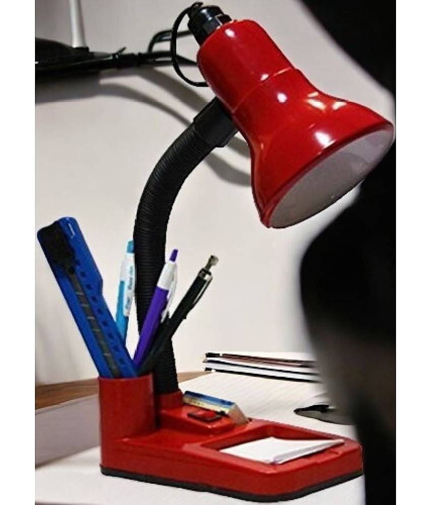 ZESTRUM Red Table Lamp ( Pack of 1 )