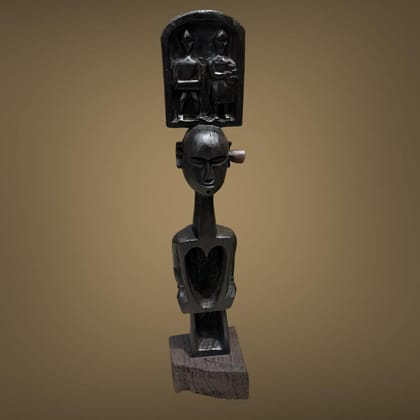 Dhad : Wooden  Torso Sculpture Series  : Ektara