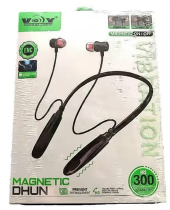 VOY (Voice Of Youth) Magnetic Dhun Bluetooth Neckband Super Bass, 90Hr Playtime, IPX5 Water Resistant, 9.2mm Drivers, Magnetic Earbuds, (Multicolour)