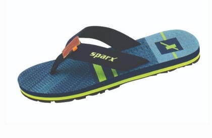 Sparx SF49 Navy Blue FL Green G No 6 Mens Slipper