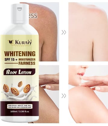 KURAIY Almond Body Lotion for Body Milk with Almond Oil & Vitamin E For Men & Women (100 ml)