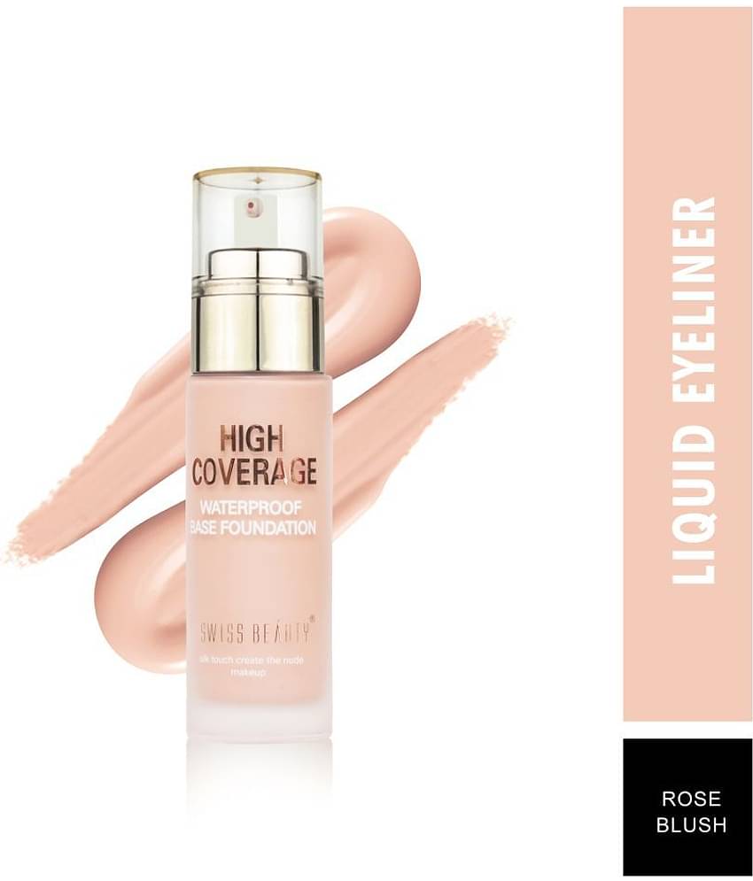 Swiss Beauty Waterproof Base Liquid Foundation (White Ivory), 60gm