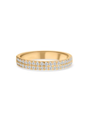 Lab Diamond Enchanted Band Ring For Women-10 / 9K / Yellow Gold
