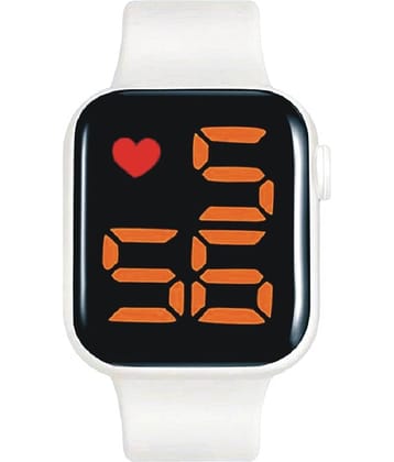 Renaissance Traders - White Silicon Digital Men's Watch