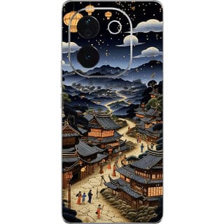Yug Emporium Back Skin Wrap For IQOO Z9s Pro 5G Premium Quality Full Coverage (China Town) (Mobile Back Cover, Multicolor)