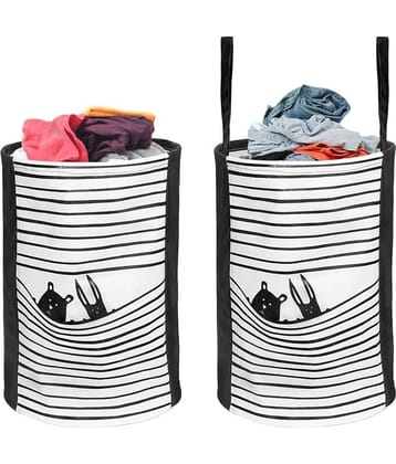 PrettyKrafts - Black Laundry Bags ( Pack of 2 )