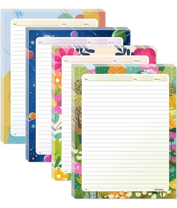 freedy A4 Designer Sheets for Project Design Print Sheets 60 Papers for Projects One Side Ruled Multipurpose Designer Colored Art & Craft Sheets