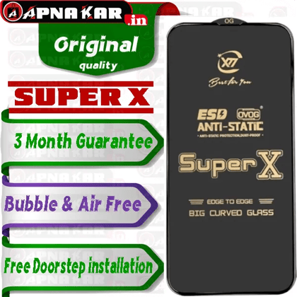 All Mi original Super X Tempered Glass  ( original super x tempered glass )