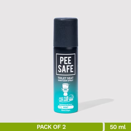 Toilet Seat Sanitizer Spray (Mint) - 50 ML (Pack of 2) Toilet Seat Sanitizer Spray (Mint) - 50 ML (Pack of 2) - Default Title