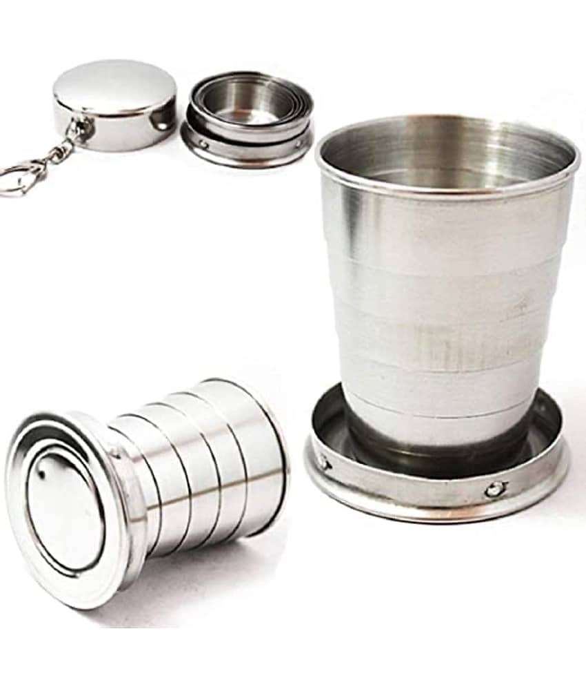 MANDEV STEEL POCKET CUP Solid Stainless Steel Tea Cup 150 ml ( Pack of 1 )