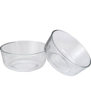 Afast Glass Bowl Set, Transparent, Pack Of 2, 650 ml
