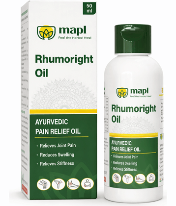 MAPL Rhumoright Ayurvedic Pain Relief Oil for Muscles & Joints, Back Pain, Neck Pain, Shoulder Pain, Knee, Wrist & Ankle Support - 50ml